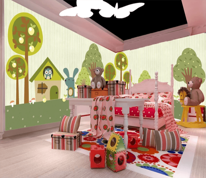 3D Green Tree Rabbit 725 Wallpaper AJ Wallpaper 2 