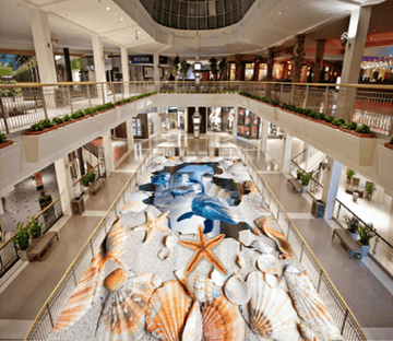 3D Docile Dolphins 048 Floor Mural Wallpaper AJ Wallpaper 2 