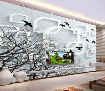 3D Bird Tree 219 Wallpaper AJ Wallpaper 