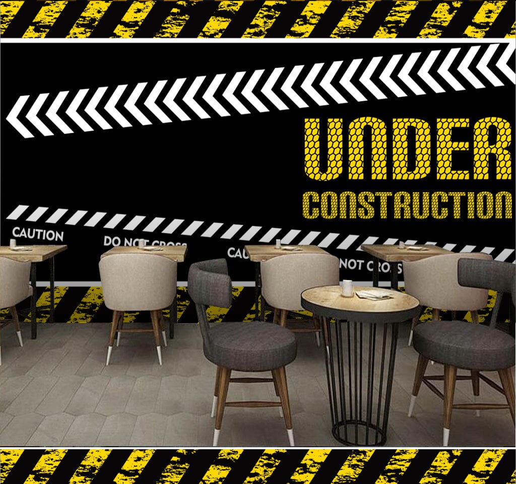 3D Yellow Letters WC048 Wall Murals Wallpaper AJ Wallpaper 2 