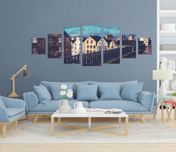 3D Building Railings 163 Unframed Print Wallpaper Wallpaper AJ Wallpaper 