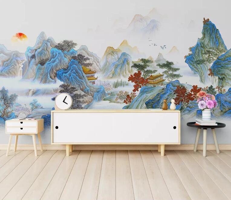 3D Colored Landscape 234 Wall Murals Wallpaper AJ Wallpaper 2 