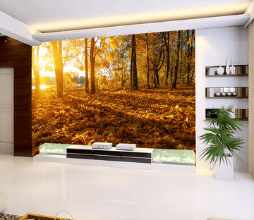 3D Dusk Leaves 1213 Wallpaper AJ Wallpaper 2 