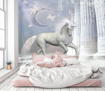 3D Butterfly Moon Unicorn 270 Wallpaper AJ Wallpaper 