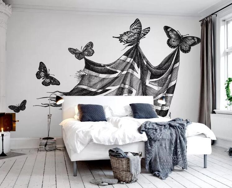 3D Butterfly 1074 Wall Murals Wallpaper AJ Wallpaper 2 