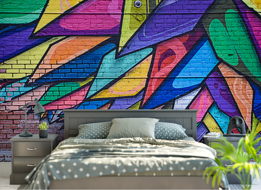3D Color Graffiti WC021 Wall Murals