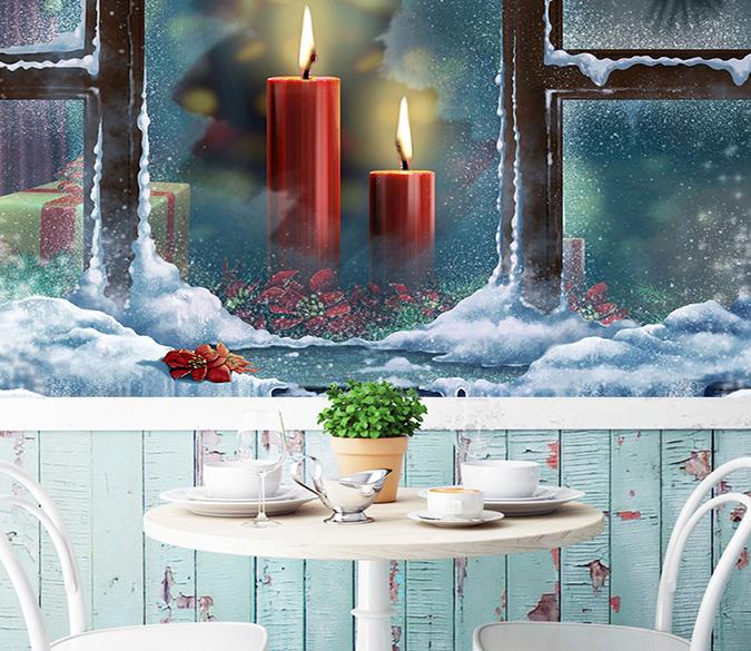 3D Red Candles 050 Wallpaper AJ Wallpaper 
