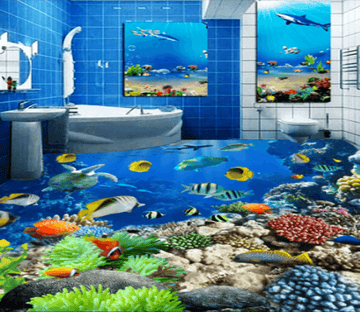 3D Sea World 394 Floor Mural Wallpaper AJ Wallpaper 2 
