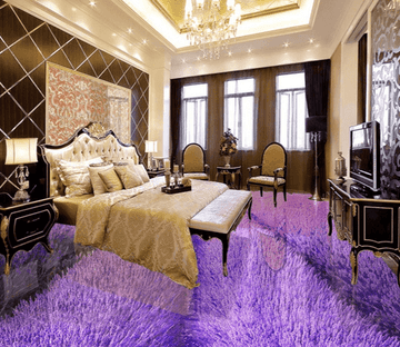 3D Lavender 115 Floor Mural Wallpaper AJ Wallpaper 2 