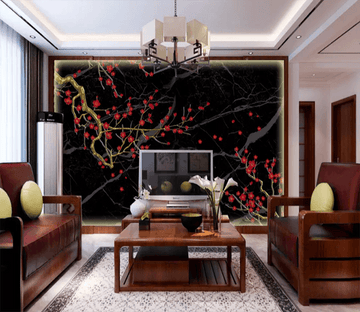 3D Black Bottom Safflower 1357 Wallpaper AJ Wallpaper 2 