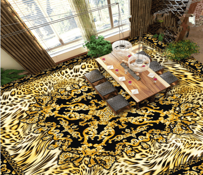 3D Leopard 224 Floor Mural Wallpaper AJ Wallpaper 2 