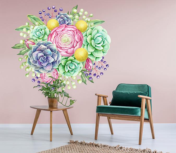 3D Cartoon Flesh 054 Wall Stickers Wallpaper AJ Wallpaper 