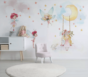 3D Moon Elf Stars 272 Wallpaper AJ Wallpaper 2 