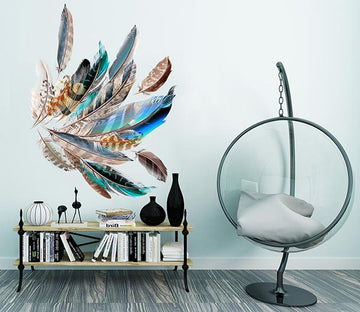 3D Beautiful Feather Decoration 061 Wall Stickers Wallpaper AJ Wallpaper 