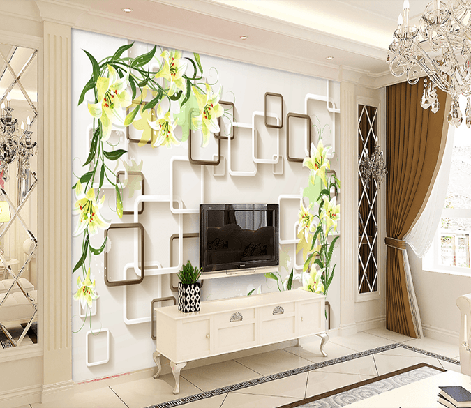 3D Overlapping Box 022 Wallpaper AJ Wallpaper 