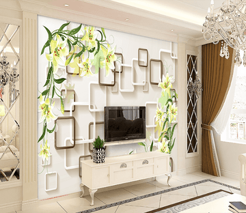 3D Overlapping Box 022 Wallpaper AJ Wallpaper 