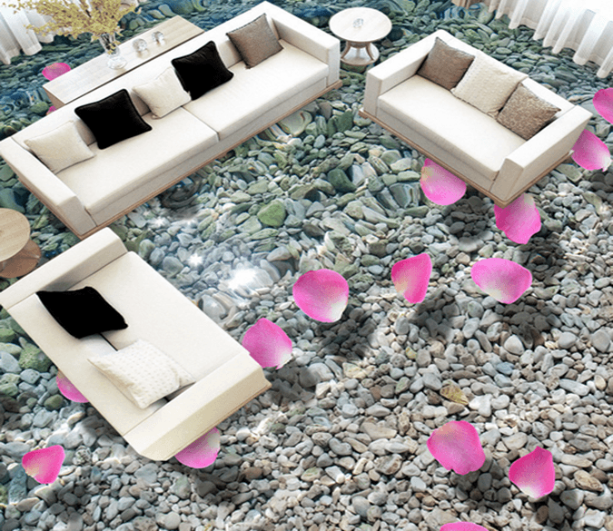 3D Flower Petals 010 Floor Mural Wallpaper AJ Wallpaper 2 