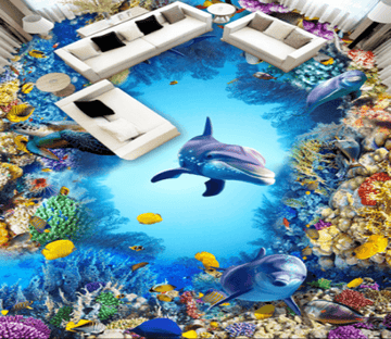 3D Deep Sea World 391 Floor Mural Wallpaper AJ Wallpaper 2 