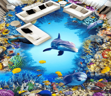 3D Deep Sea World 391 Floor Mural Wallpaper AJ Wallpaper 2 