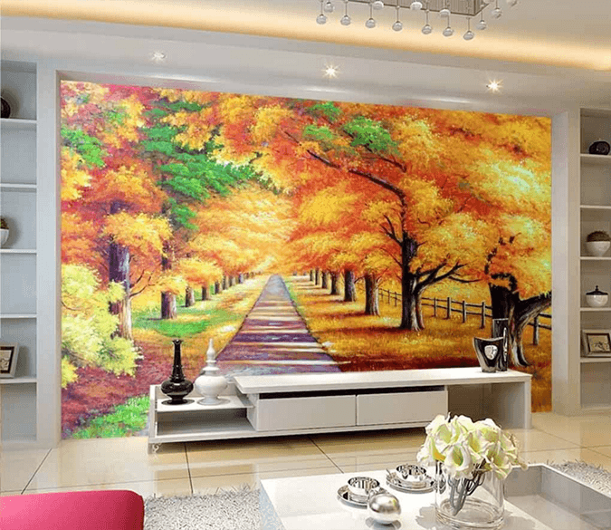 3D Maple Leaf 266 Wallpaper AJ Wallpaper 