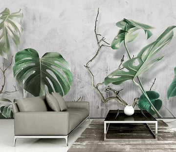 3D Big Leaf 056 Wallpaper AJ Wallpaper 