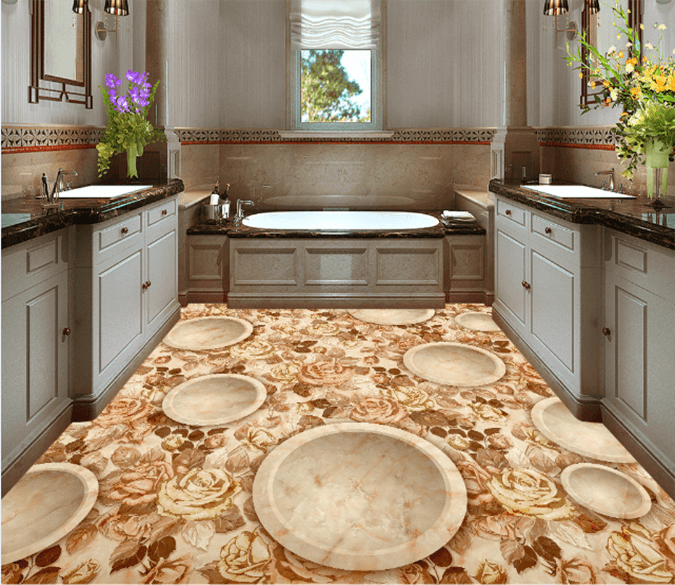 3D Bowl 130 Floor Mural Wallpaper AJ Wallpaper 2 