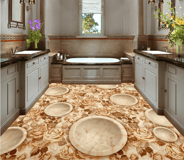 3D Bowl 130 Floor Mural Wallpaper AJ Wallpaper 2 