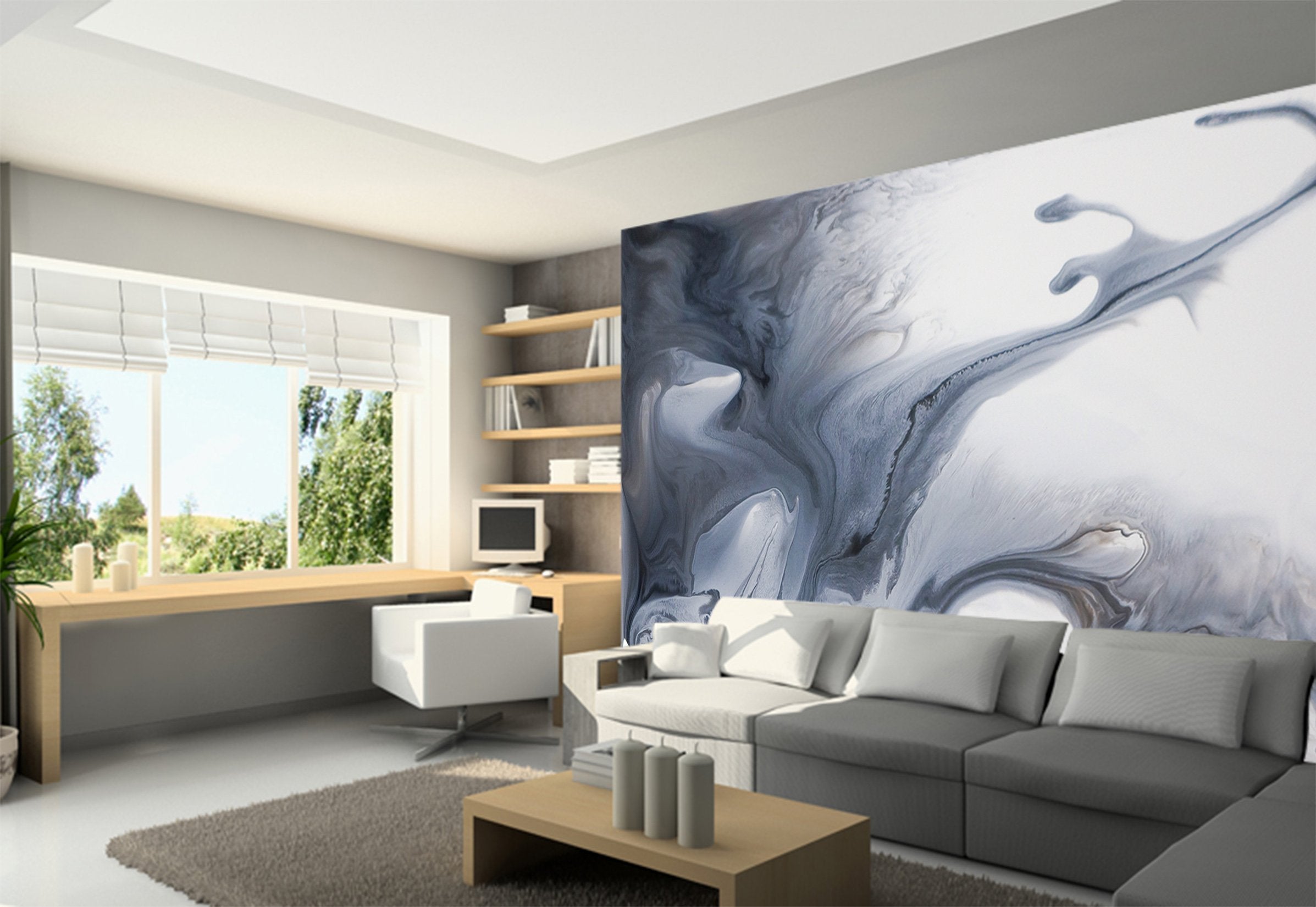 3D Swing Ink Abstract 90 Wallpaper AJ Wallpaper 