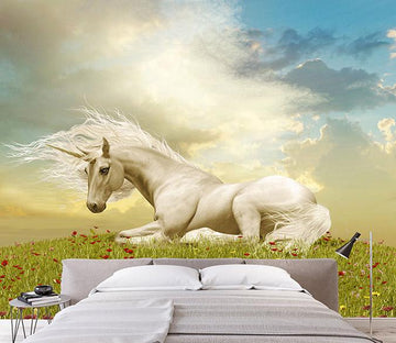 3D Resting Unicorn 207 Wallpaper AJ Wallpaper 