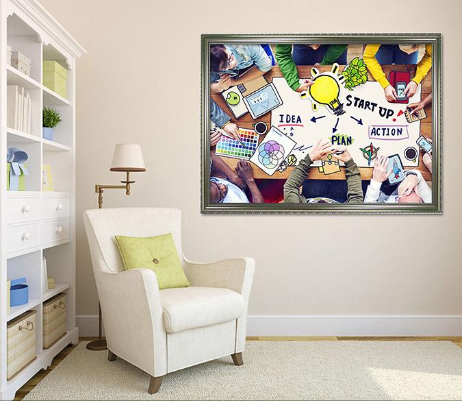 3D Table Painting 085 Fake Framed Print Painting Wallpaper AJ Creativity Home 