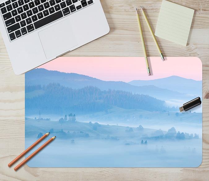 3D Distant Mountains 123 Desk Mat Mat AJ Creativity Home 
