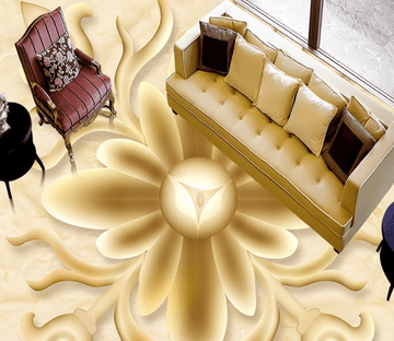 3D Line Flower 102 Floor Mural Wallpaper AJ Wallpaper 2 