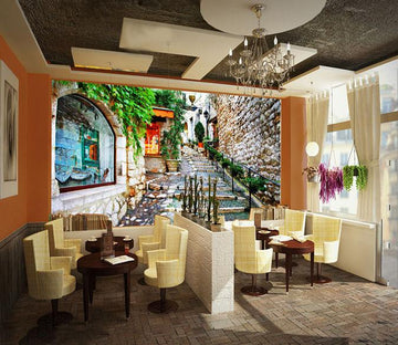 3D Small Alley House 162 Wallpaper AJ Wallpaper 