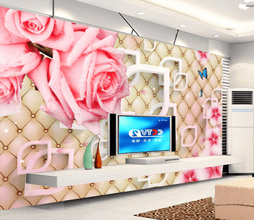 3D Rose Dew 278 Wallpaper AJ Wallpaper 