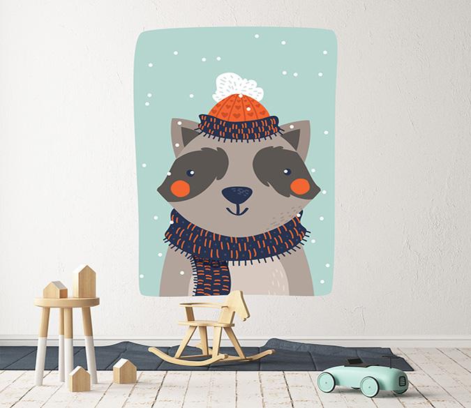 3D Hat And Scarf 108 Wall Stickers Wallpaper AJ Wallpaper 