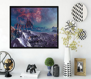 3D Dangerous Peaks 180 Fake Framed Print Painting Wallpaper AJ Creativity Home 