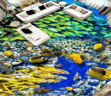 3D Submarine Fish 366 Floor Mural Wallpaper AJ Wallpaper 2 