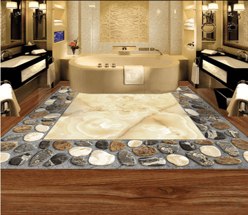 3D Marble 085 Floor Mural Wallpaper AJ Wallpaper 2 