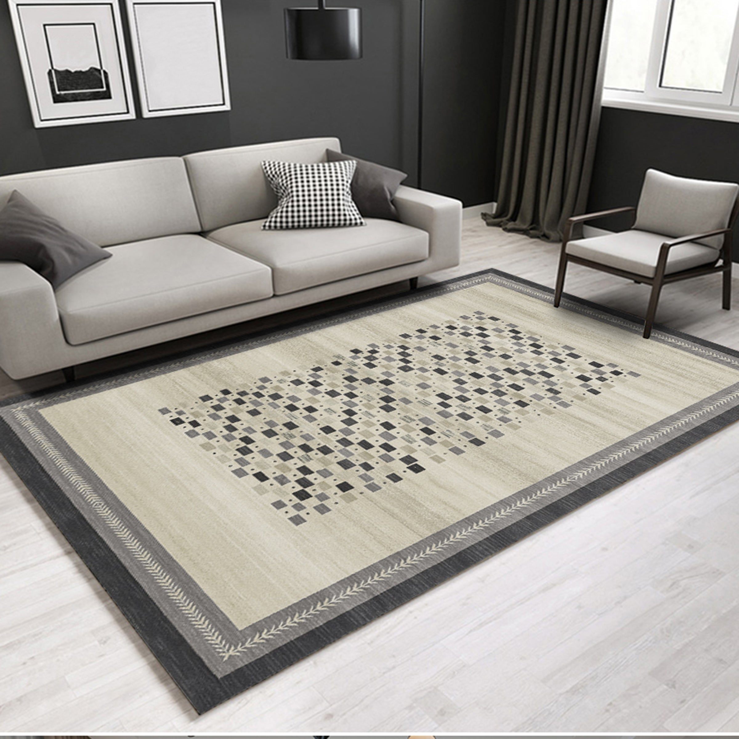 3D Colored Square WG085 Non Slip Rug Mat Mat AJ Creativity Home 