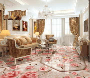 3D Flower In Flower 053 Floor Mural Wallpaper AJ Wallpaper 2 
