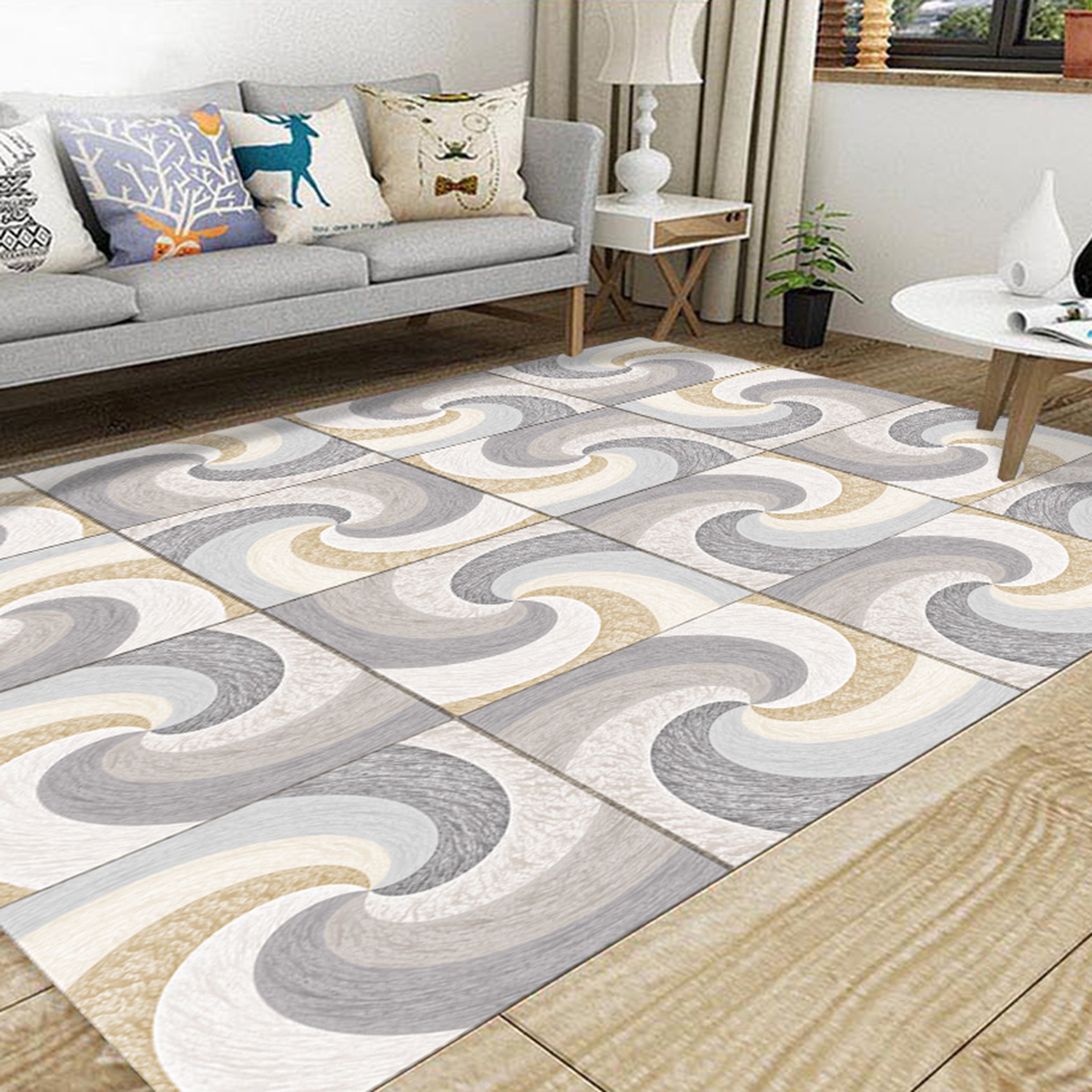 3D Color Pattern WG420 Non Slip Rug Mat Mat AJ Creativity Home 