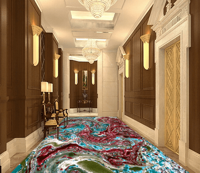 3D Abstract Red 228 Floor Mural Wallpaper AJ Wallpaper 2 