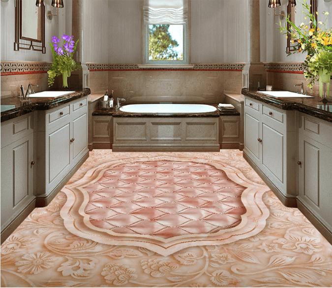 3D Petal 117 Floor Mural Wallpaper AJ Wallpaper 2 