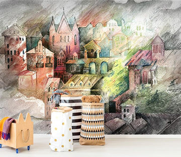 3D Castle Color 040 Wallpaper AJ Wallpaper 