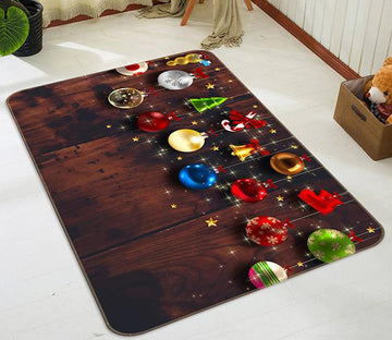 3D Christmas Decoration 649 Non Slip Rug Mat Mat AJ Creativity Home 