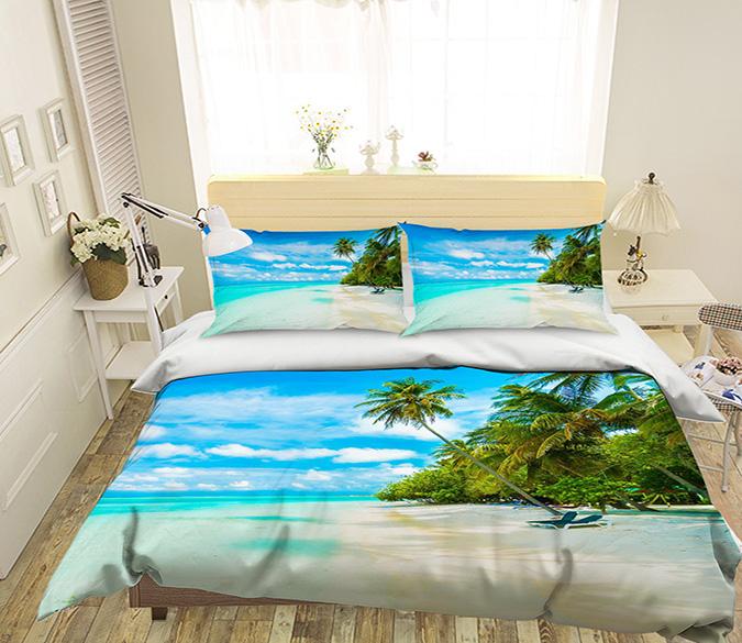 3D Coconut Forest 231 Bed Pillowcases Quilt Wallpaper AJ Wallpaper 