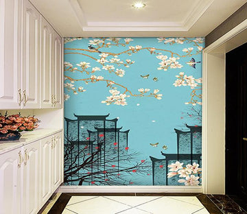 3D Flower Bird Flying 518 Wallpaper AJ Wallpaper 