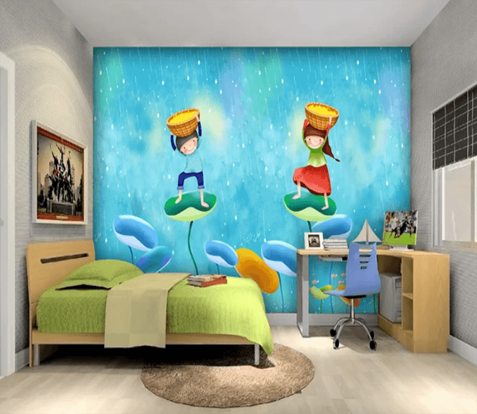 3D Child Lotus Leaf 850 Wallpaper AJ Wallpaper 2 