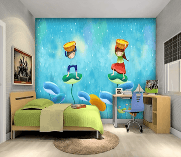 3D Child Lotus Leaf 850 Wallpaper AJ Wallpaper 2 