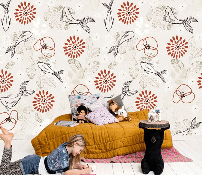 3D Whale Flying 891 Wallpaper AJ Wallpaper 2 